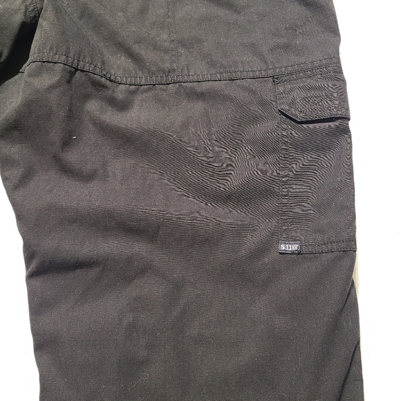 5.11 Tactical TacLite Pro Mens Size 40x32 Ripstop Pants Black 74273-019 - Picture 5 of 11